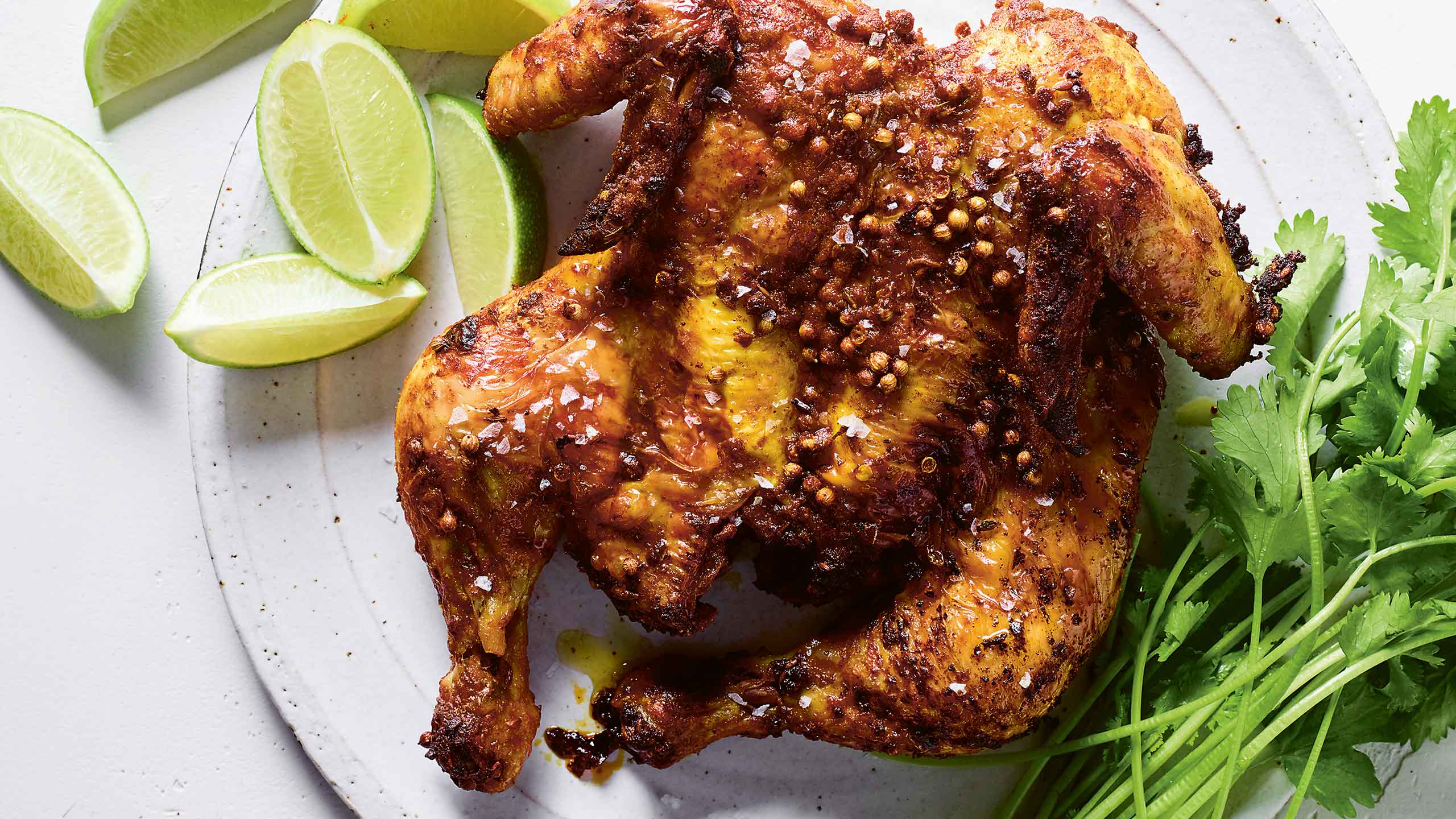 Ras-el-hanout Chook with chilli and lime yoghurt