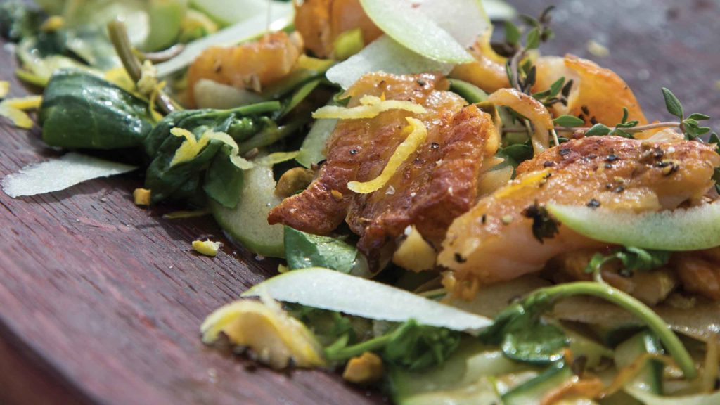 Smoked Brown Trout with Watercress Salad