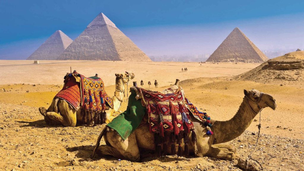 The pyramids of Giza