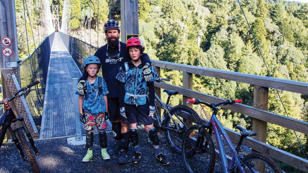 Maramataha suspension bridge on the Pureora Timber Trail