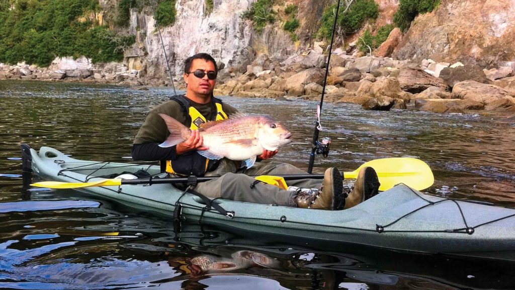 kayak-fishing in the Coromandel
